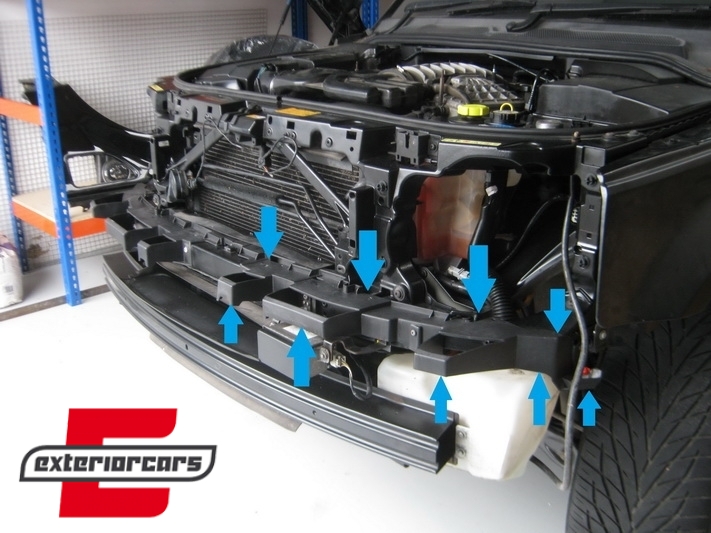 Unutarnja ploča prednjeg branika LED DRL nosač / Land Range Rover Sport L320 (2005-2013) - Slika 7
