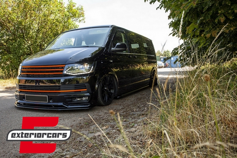 Prednja maska bez znaka (crna/crvena) / VW T6 Bus Transporter (2015-2019) - Slika 7