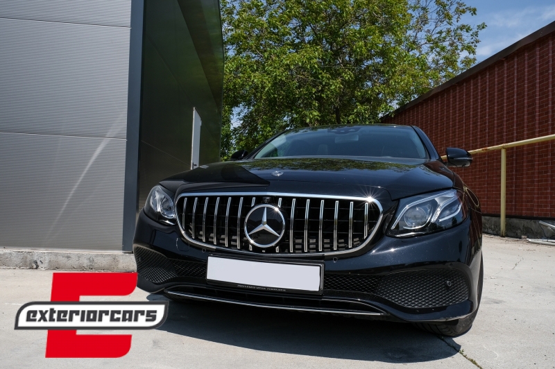 Prednja maska GT-R Panamericana dizajn (chrome) / Mercedes E-klasa W213 S213 C238 A238 (2016-2019) - Slika 6