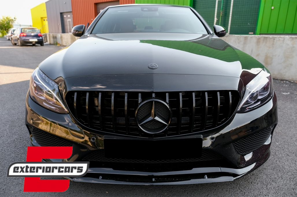 Prednji nastavak branika Edition 1 dizajn (mat crna) / Mercedes C-klasa W205 S205 A205 C205 (2014-2018) Limuzina T-Model Coupe Cabrio - Slika 9