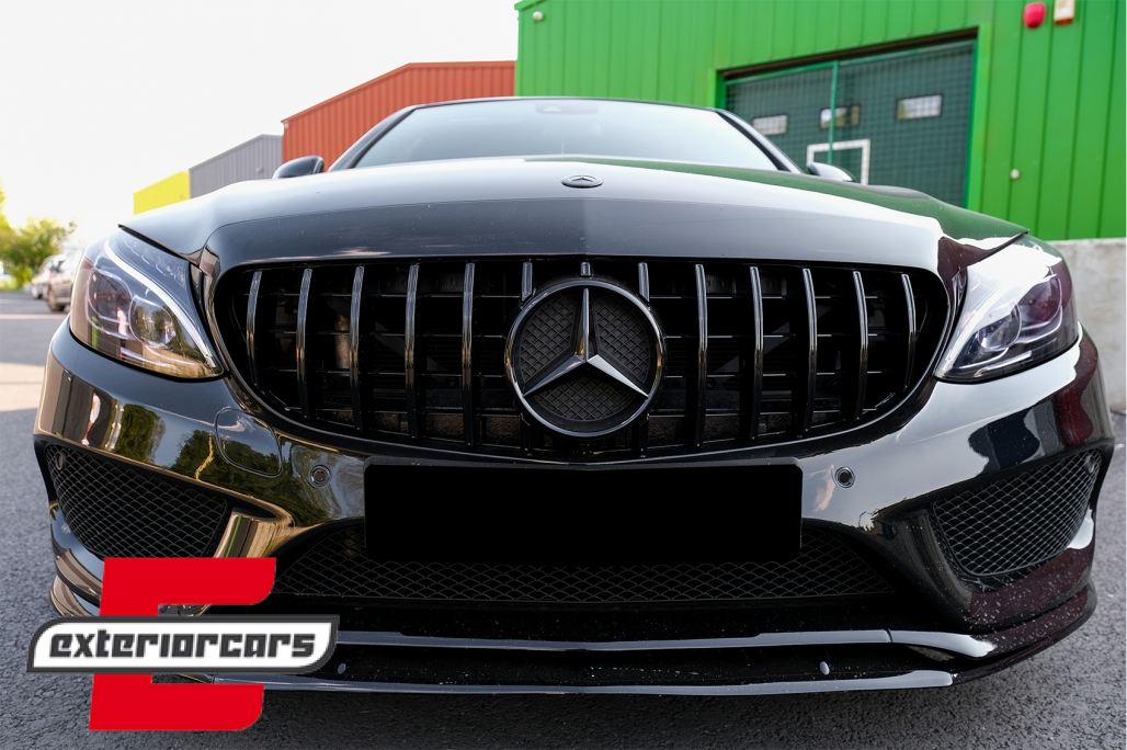 Prednji nastavak branika Edition 1 dizajn (mat crna) / Mercedes C-klasa W205 S205 A205 C205 (2014-2018) Limuzina T-Model Coupe Cabrio - Slika 8
