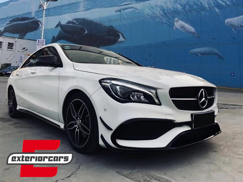 Prednji splitteri CLA45 AMG dizajn (piano crna) / Mercedes CLA W117 Facelift (2016-2018) - Slika 7