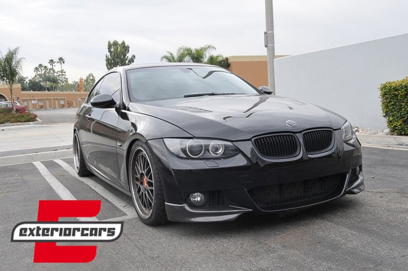 Prednji splitteri M paket dizajn (mat crna) / BMW serije 3 E92 Coupe E93 Cabrio (2006-2010) - Slika 7