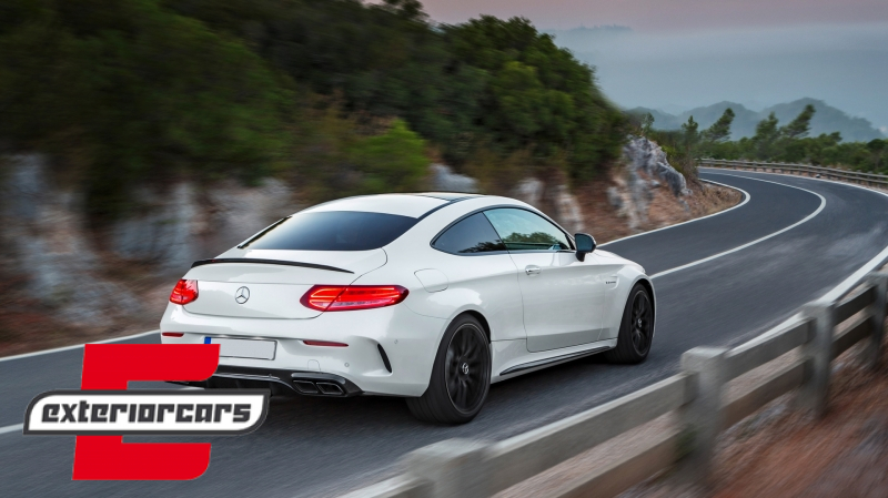 Difuzor zraka & nastavci auspuha Facelift C63S AMG dizajn (crna) / Mercedes C-klasa C205 A205 Coupe Cabrio (2014-2019) - Slika 19