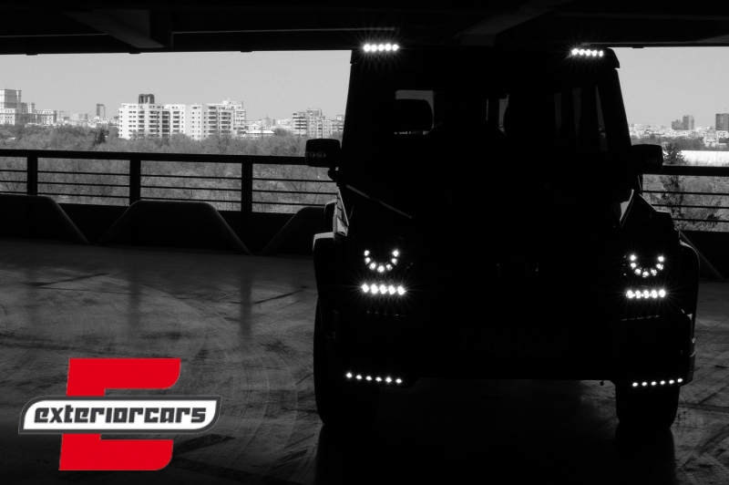 LED dnevna svjetla AMG dizajn (crna) / Mercedes G-klasa W463 (1989-2012) - Slika 8