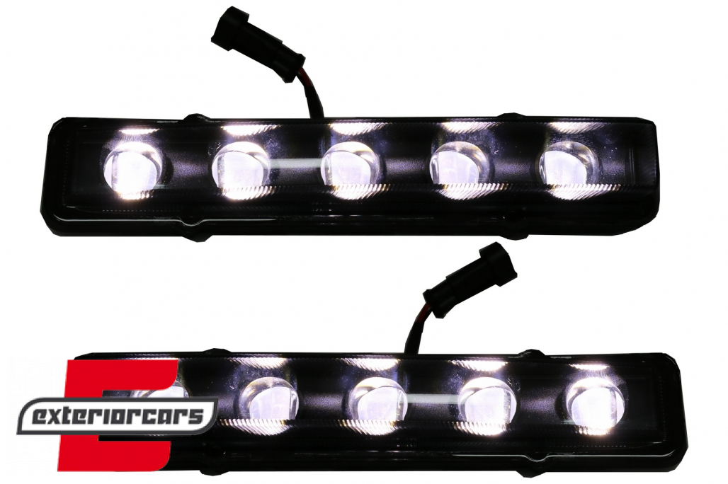 LED dnevna svjetla AMG dizajn (crna) / Mercedes G-klasa W463 (1989-2012) - Slika 4