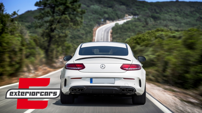 Difuzor zraka & nastavci auspuha Facelift C63S AMG dizajn (crna) / Mercedes C-klasa C205 A205 Coupe Cabrio (2014-2019) - Slika 18