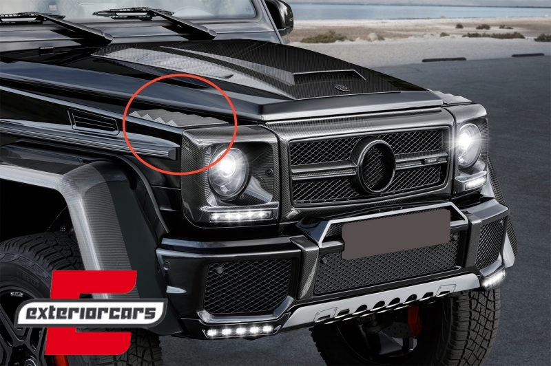Ventilacijski otvori prednjih blatobrana B-dizajn (Carbon) / Mercedes G-klasa W463 (1989-) - Slika 9