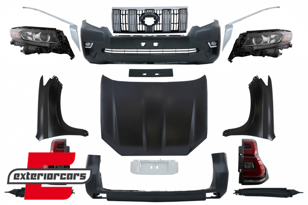 Bodykit za pretvorbu iz 2010 u 2018 Facelift model / Toyota Land Cruiser Prado FJ150 (2009-2017)