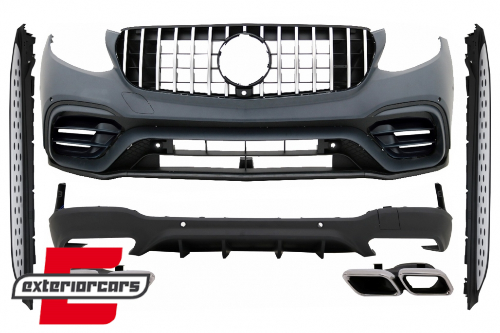 Bodykit GLC63 AMG dizajn & bočne stepenice / Mercedes GLC SUV X253 (2015-07.2019)