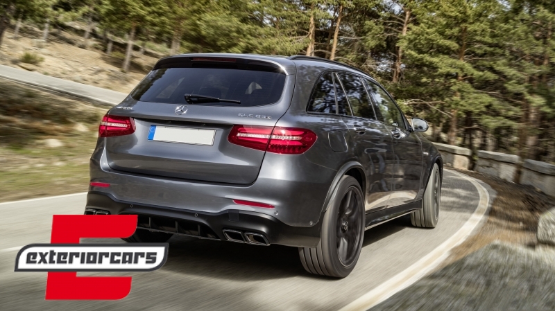 Difuzor zraka & nastavci auspuha GLC63 AMG dizajn (crna) / Mercedes GLC X253 SUV (2015-07.2019) - Slika 18