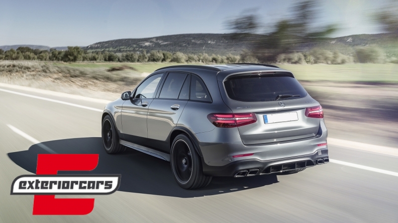 Difuzor zraka & nastavci auspuha GLC63 AMG dizajn (crna) / Mercedes GLC X253 SUV (2015-07.2019) - Slika 19
