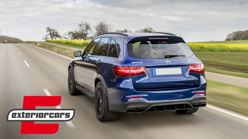 Difuzor zraka & nastavci auspuha GLC63 AMG dizajn (crna) / Mercedes GLC X253 SUV (2015-07.2019) - Slika 22