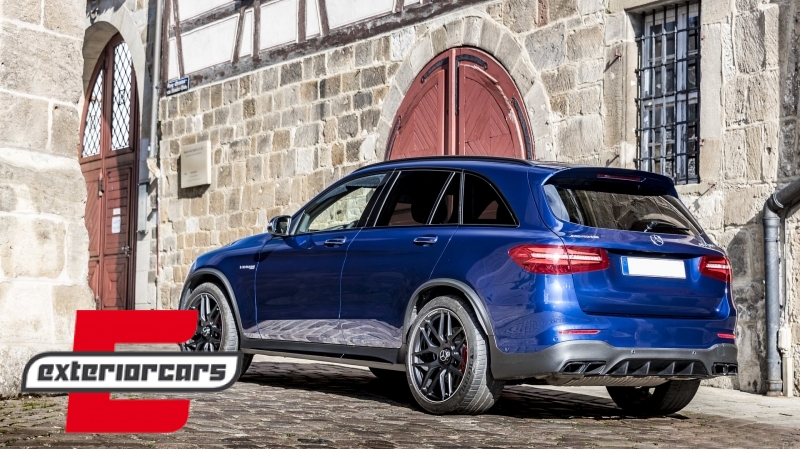 Difuzor zraka & nastavci auspuha GLC63 AMG dizajn (crna) / Mercedes GLC X253 SUV (2015-07.2019) - Slika 23