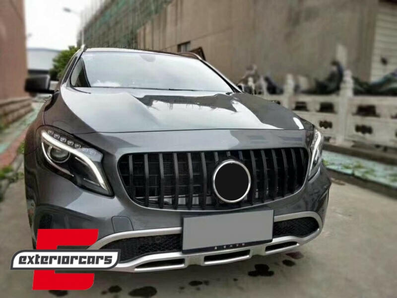Prednja maska GT-R Panamericana dizajn (piano crna) / Mercedes GLA klasa X156 Facelift (2017-2019) - Slika 7