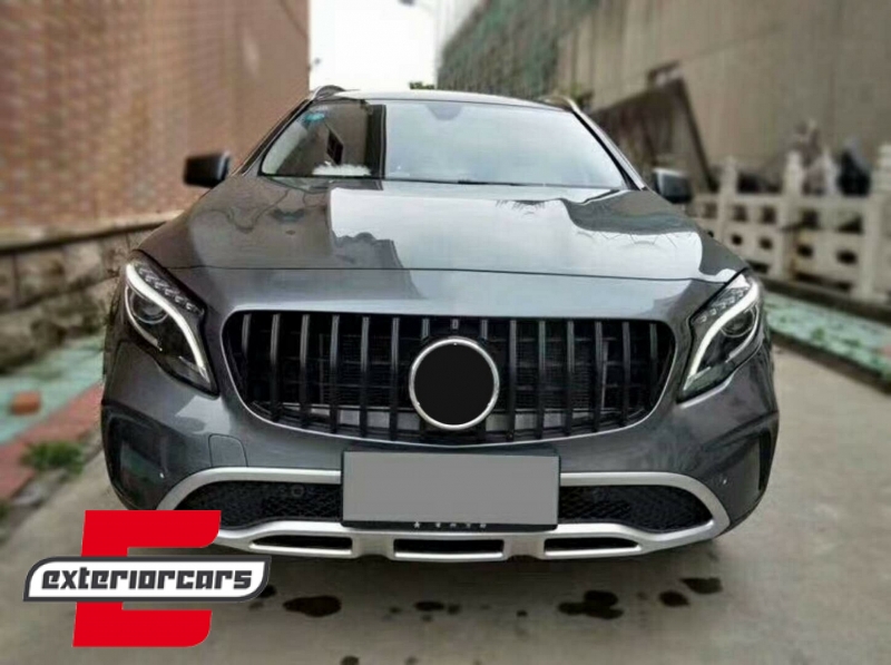 Prednja maska GT-R Panamericana dizajn (piano crna) / Mercedes GLA klasa X156 Facelift (2017-2019) - Slika 8