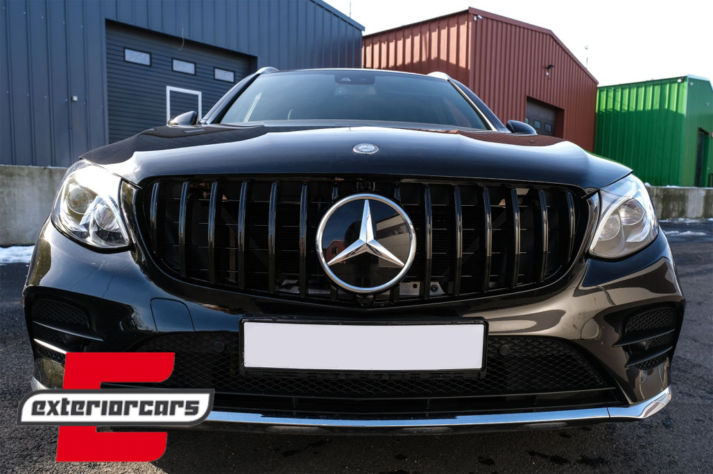 Prednja maska GT-R Panamericana dizajn 360° (piano crna) / Mercedes GLC X253 C253 (2015-2018) - Slika 9