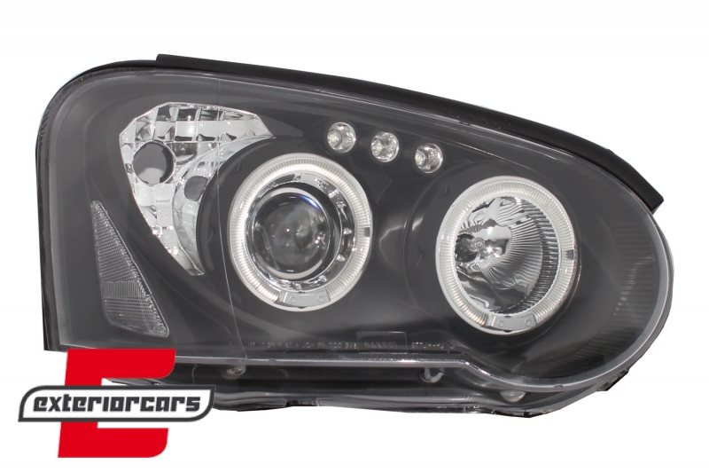 Prednja svjetla Angel Eyes (crna) / Subaru Impreza II GD (2003-2005) - Slika 2