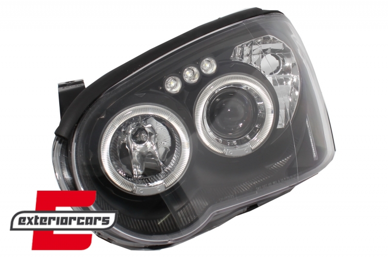 Prednja svjetla Angel Eyes (crna) / Subaru Impreza II GD (2003-2005) - Slika 4