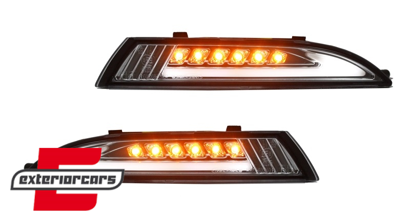 LED prednji žmigavci sa pozicijskim svjetlom (chrome) / VW Scirocco III (2008-2014) - Slika 2
