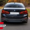 Nastavci auspuha M paket dizajn (crna) / BMW serije 5 G30 G31 (2017-) F10 F11 (2010-2017) serije 6 G32 (2017-) - Slika 13