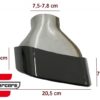 Nastavci auspuha M paket dizajn (crna) / BMW serije 5 G30 G31 (2017-) F10 F11 (2010-2017) serije 6 G32 (2017-) - Slika 5