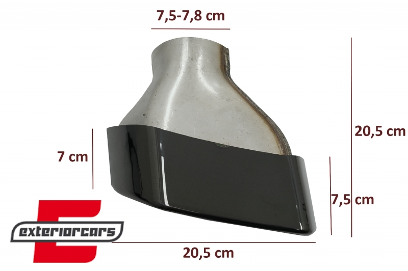 Nastavci auspuha M paket dizajn (crna) / BMW serije 5 G30 G31 (2017-2023) F10 F11 (2010-2017) serije 6 G32 (2017-2023) - Slika 5