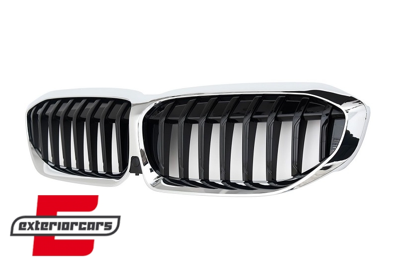 Prednja maska M-Performance dizajn (chrome/crna) / BMW serije 3 G20 limuzina G21 karavan (2019-06.2022) - Slika 2