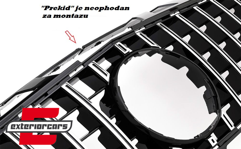 Prednja maska GT-R Panamericana dizajn (chrome) / Mercedes CLS W218 C118 (2011-2014) X218 Shooting Brake (2012-2014) - Slika 10