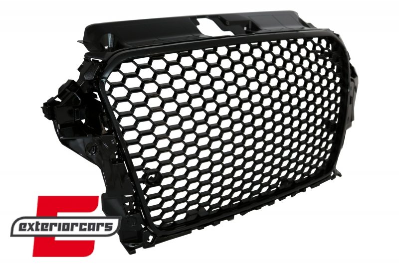 Prednja maska RS3 dizajn (piano crna) / Audi A3 8V (2012-2016) - Slika 2