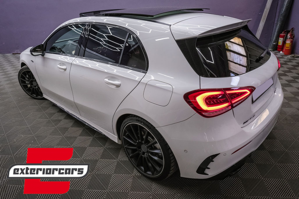 Bočni flapovi zadnjeg branika A35 AMG dizajn (piano crna) / Mercedes A-klasa W177 (04.2018-12.2022) - Slika 15