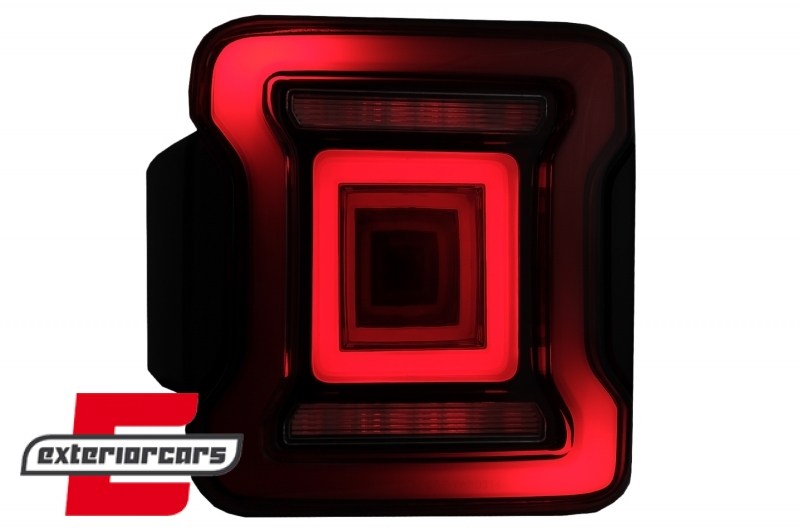 Full LED stražnja svjetla Dinamički StartUp & SEQ žmigavci (crvena) / Jeep Wrangler JL (2018-2023) - Slika 12