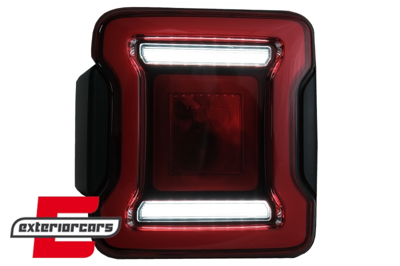 Full LED stražnja svjetla Dinamički StartUp & SEQ žmigavci (crvena) / Jeep Wrangler JL (2018-2023) - Slika 14