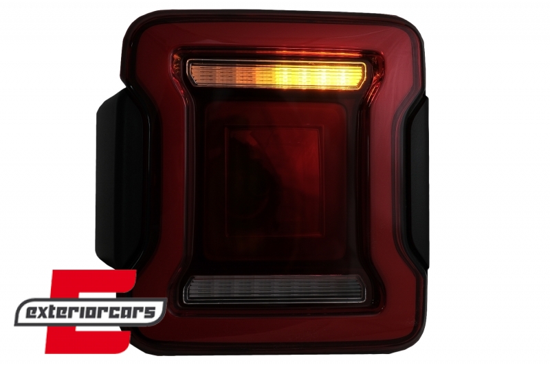Full LED stražnja svjetla Dinamički StartUp & SEQ žmigavci (crvena) / Jeep Wrangler JL (2018-2023) - Slika 15