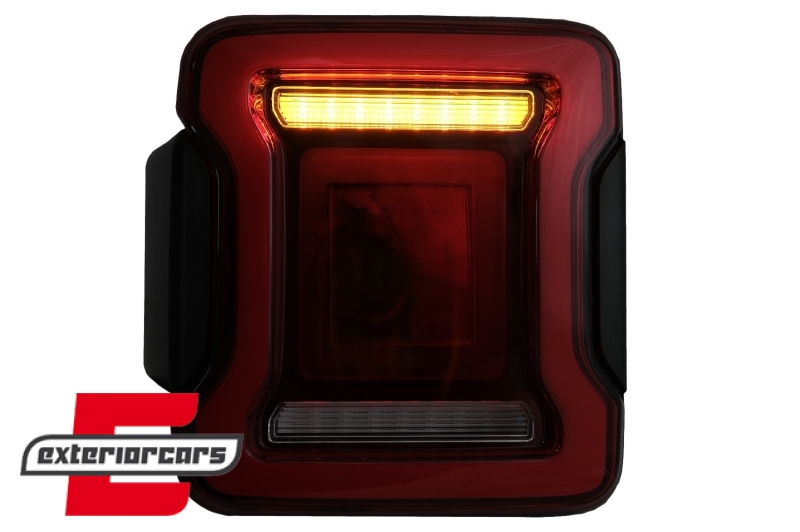 Full LED stražnja svjetla Dinamički StartUp & SEQ žmigavci (crvena) / Jeep Wrangler JL (2018-2023) - Slika 16