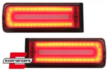 Full LED stražnja svjetla SEQ žmigavci 2018 Facelift dizajn (crvena/smoke) / Mercedes G-klasa W463 (2008-2017)