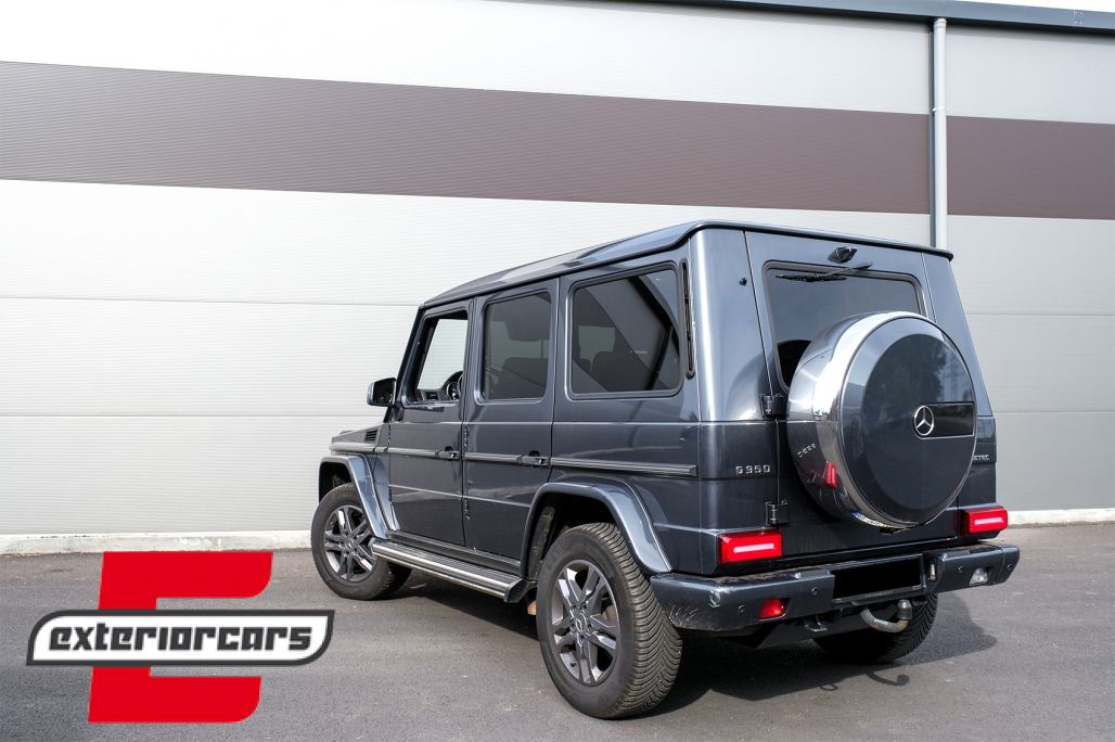 Full LED stražnja svjetla SEQ žmigavci 2018 Facelift dizajn (crvena/smoke) / Mercedes G-klasa W463 (2008-2017) - Slika 23