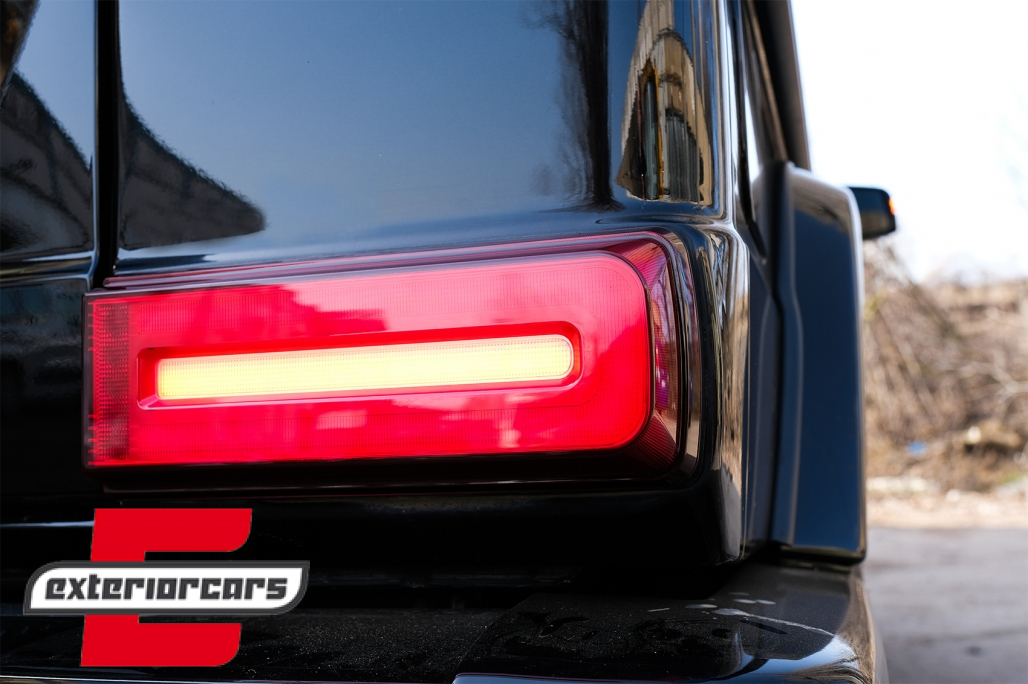 Full LED stražnja svjetla SEQ žmigavci 2018 Facelift dizajn (crvena/smoke) / Mercedes G-klasa W463 (2008-2017) - Slika 34