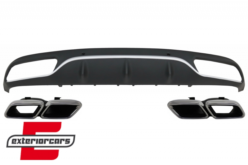 Difuzor zraka & nastavci auspuha C63 AMG dizajn / Mercedes C-klasa C205 A205 Coupe Cabrio (2014-2019)