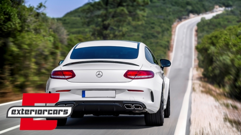 Difuzor zraka & nastavci auspuha C63S AMG dizajn / Mercedes C-klasa C205 A205 Coupe Cabrio (2014-2019) - Slika 21