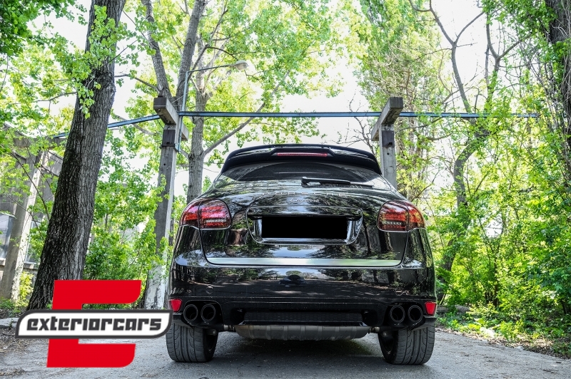 Nastavci auspuha GTS dizajn (mat crna) / Porsche Cayenne 92A V6 V8 Diesel (05.2010-09.2014) - Slika 15