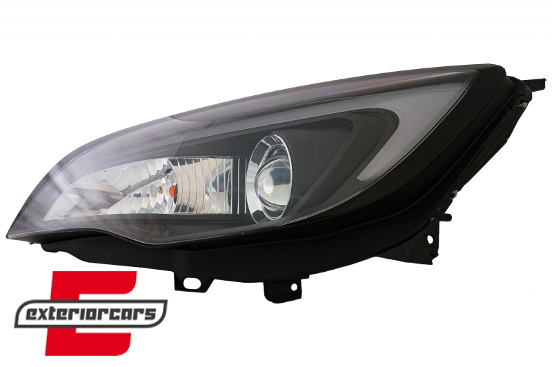 Prednja svjetla LED DRL TubeLight dizajn (crna) / Opel Astra J (2010-2015) - Slika 11