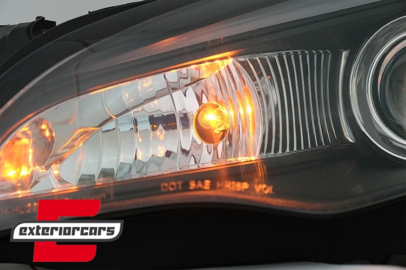 Prednja svjetla LED DRL TubeLight dizajn (crna) / Opel Astra J (2010-2015) - Slika 7