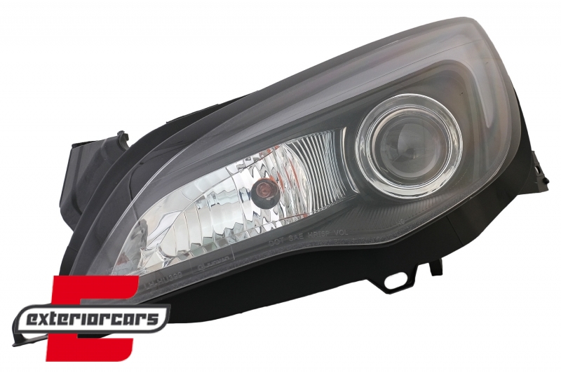 Prednja svjetla LED DRL TubeLight dizajn (crna) / Opel Astra J (2010-2015) - Slika 10