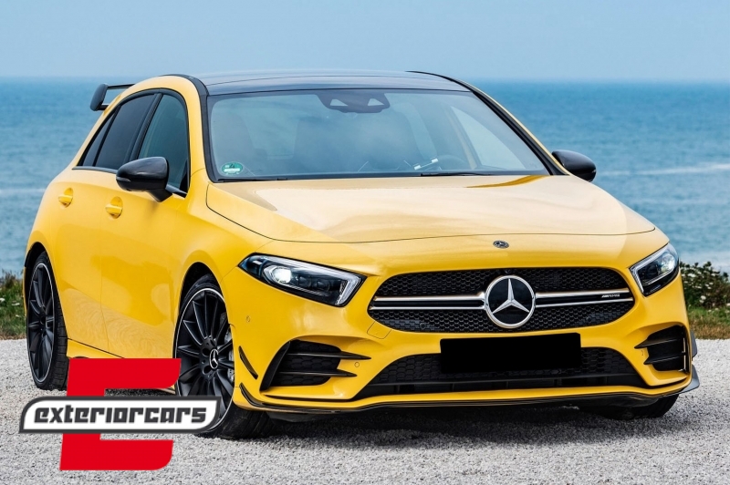 Bočni splitteri A35 AMG dizajn (piano crna) / Mercedes A-klasa W177 V177 (04.2018-) - Slika 6