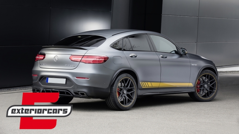 Difuzor zraka & nastavci auspuha GLC63 AMG dizajn (crna) / Mercedes GLC Coupe C253 Sport Line (2015-2019) - Slika 20