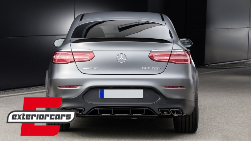 Difuzor zraka & nastavci auspuha GLC63 AMG dizajn (crna) / Mercedes GLC Coupe C253 Sport Line (2015-2019) - Slika 21