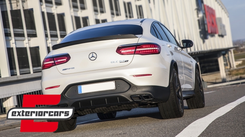Difuzor zraka & nastavci auspuha GLC63 AMG dizajn (crna) / Mercedes GLC Coupe C253 Sport Line (2015-2019) - Slika 22