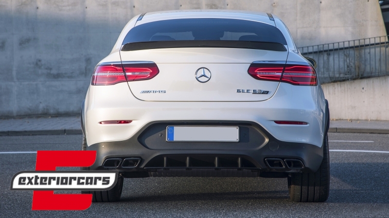 Difuzor zraka & nastavci auspuha GLC63 AMG dizajn (crna) / Mercedes GLC Coupe C253 Sport Line (2015-2019) - Slika 24