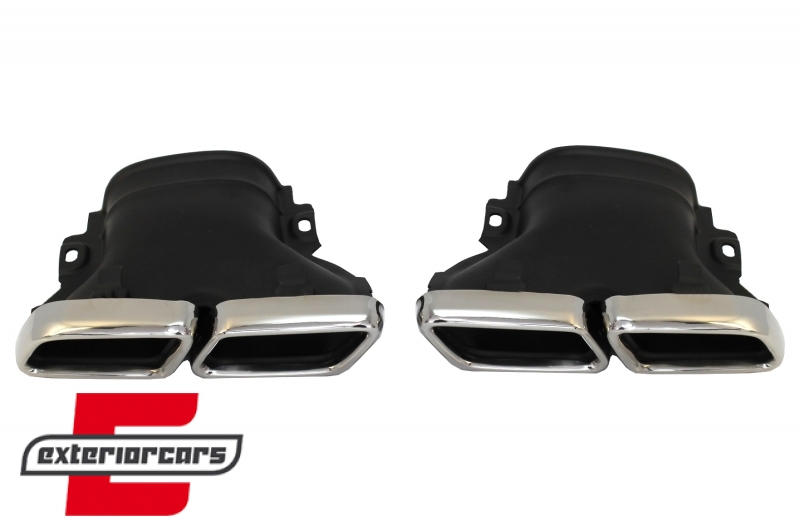 Difuzor zraka & nastavci auspuha GLC63 AMG dizajn (chrome) / Mercedes GLC Coupe C253 Sport Line (2015-2019) - Slika 12